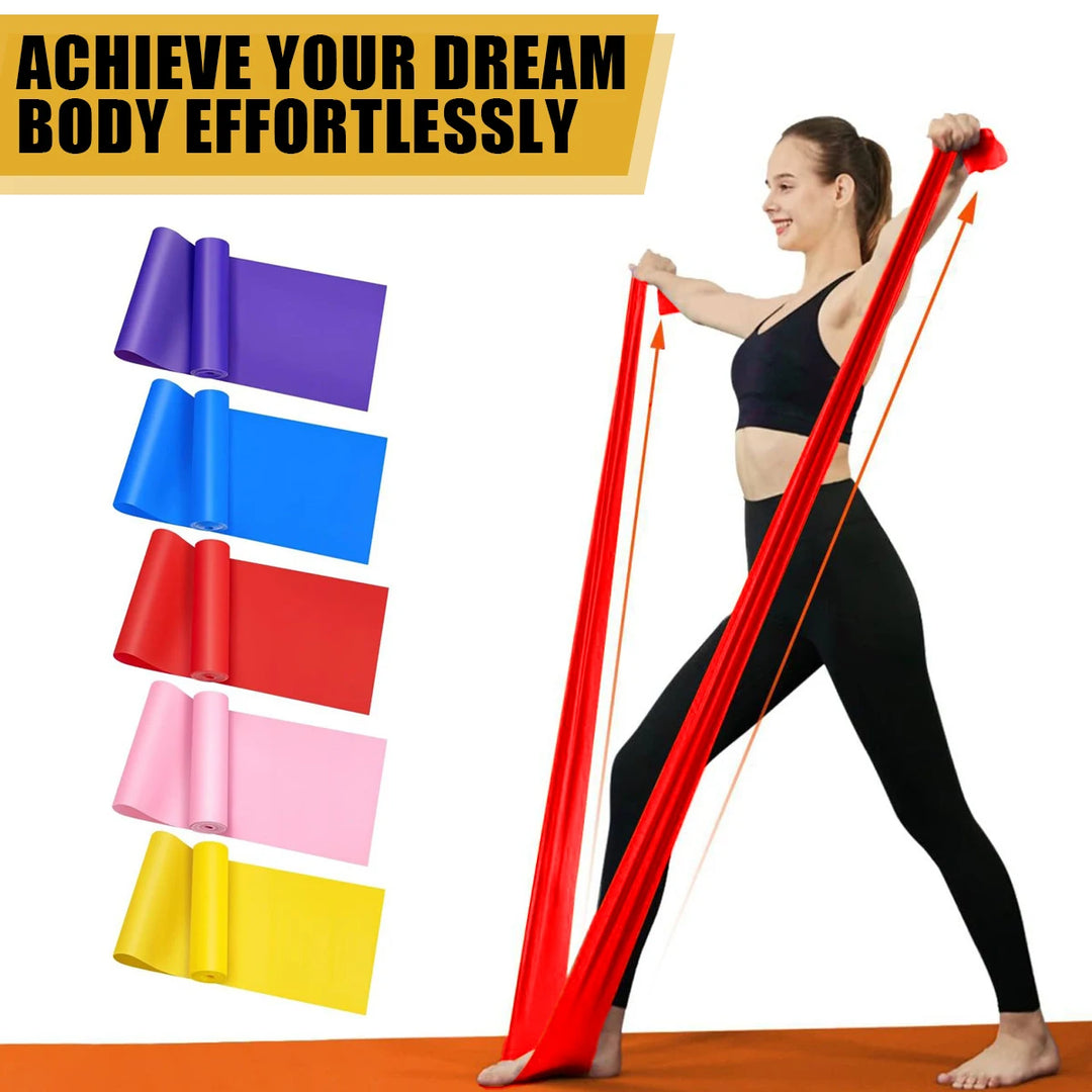 Resistance Bands for Working Out,Free Elastic and Exercise Bands Set for Suitable for Rehab, Yoga, Pilates, Gym, Home Exercise