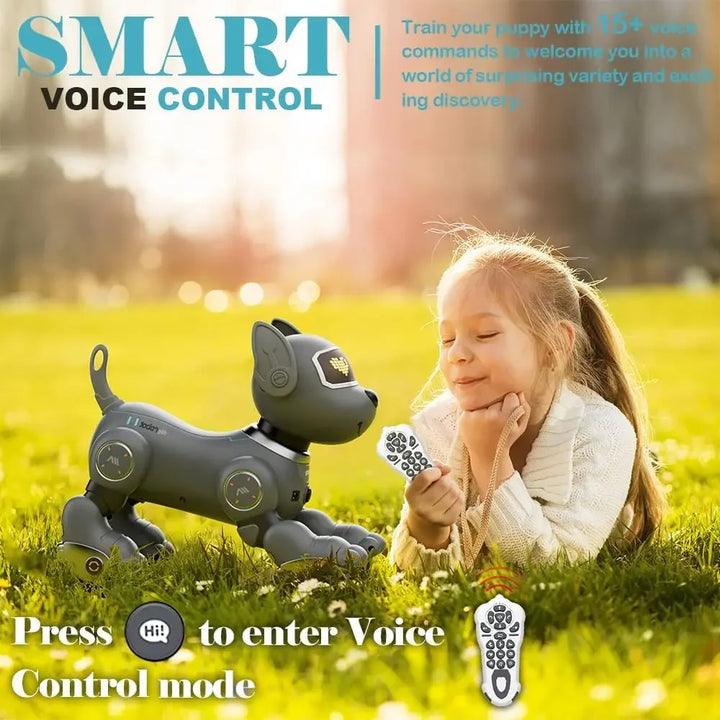 Funny RC Robot Electronic Dog Stunt Puppy Voice Command Programmable Touch-sense Music Song Robots Dogs for Children's Toys Kids