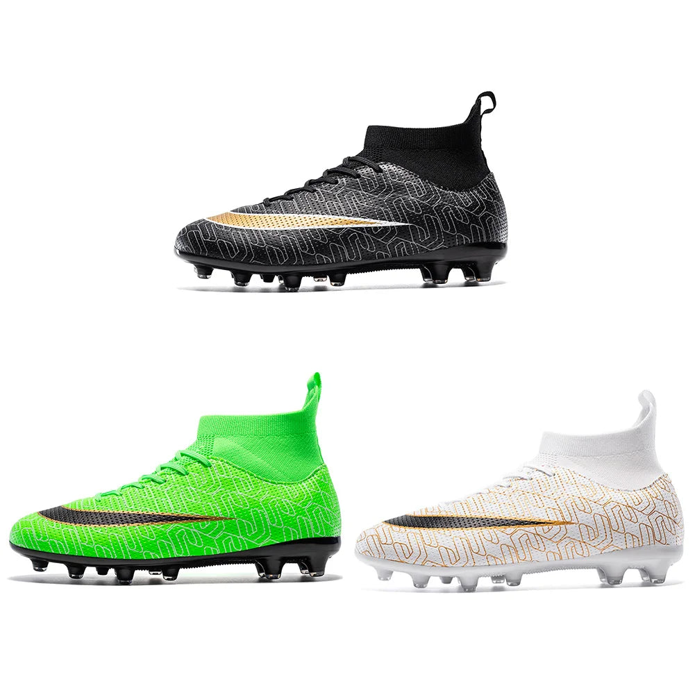Men's and Women's Soccer Shoes Firm Ground Football Cleats Lightweight Outdoor Football Shoes Rugby Boots