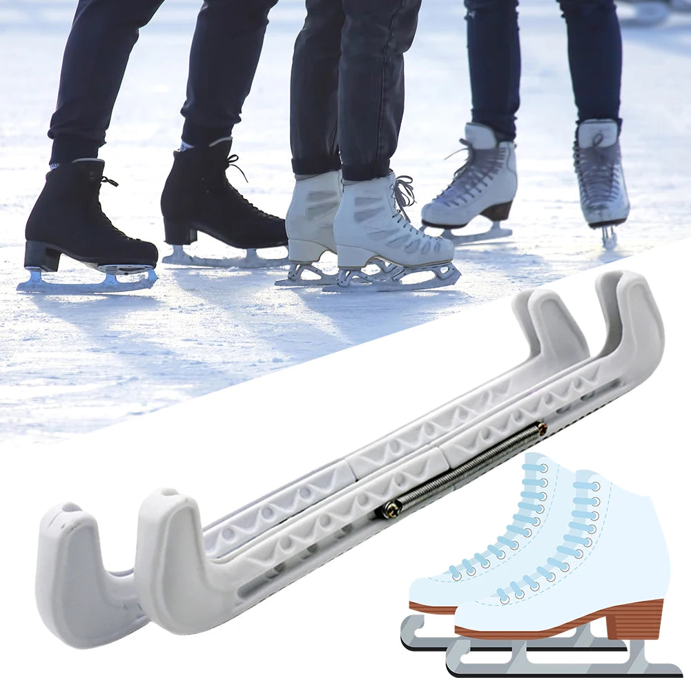 Ice Skate Blade Cover Skate Walking Blade Guard Adjustable Ice Skate Protector Covers Hockey Skate Blade Guard for Kids Adults