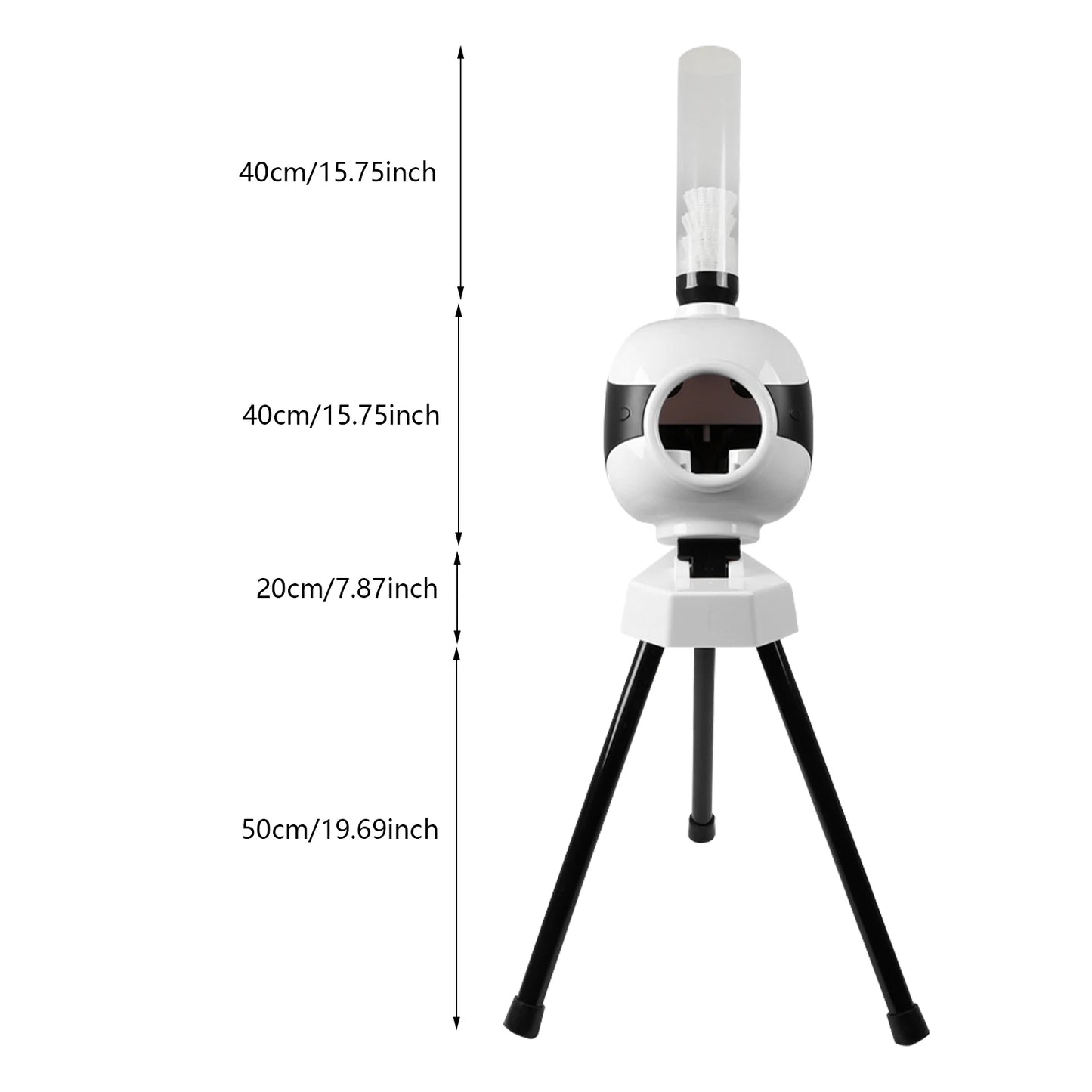 Portable Badminton Serve Machine, Automatic Badminton Pitching Machine for With Serving Frequency 4-6s / Ball for Practicing
