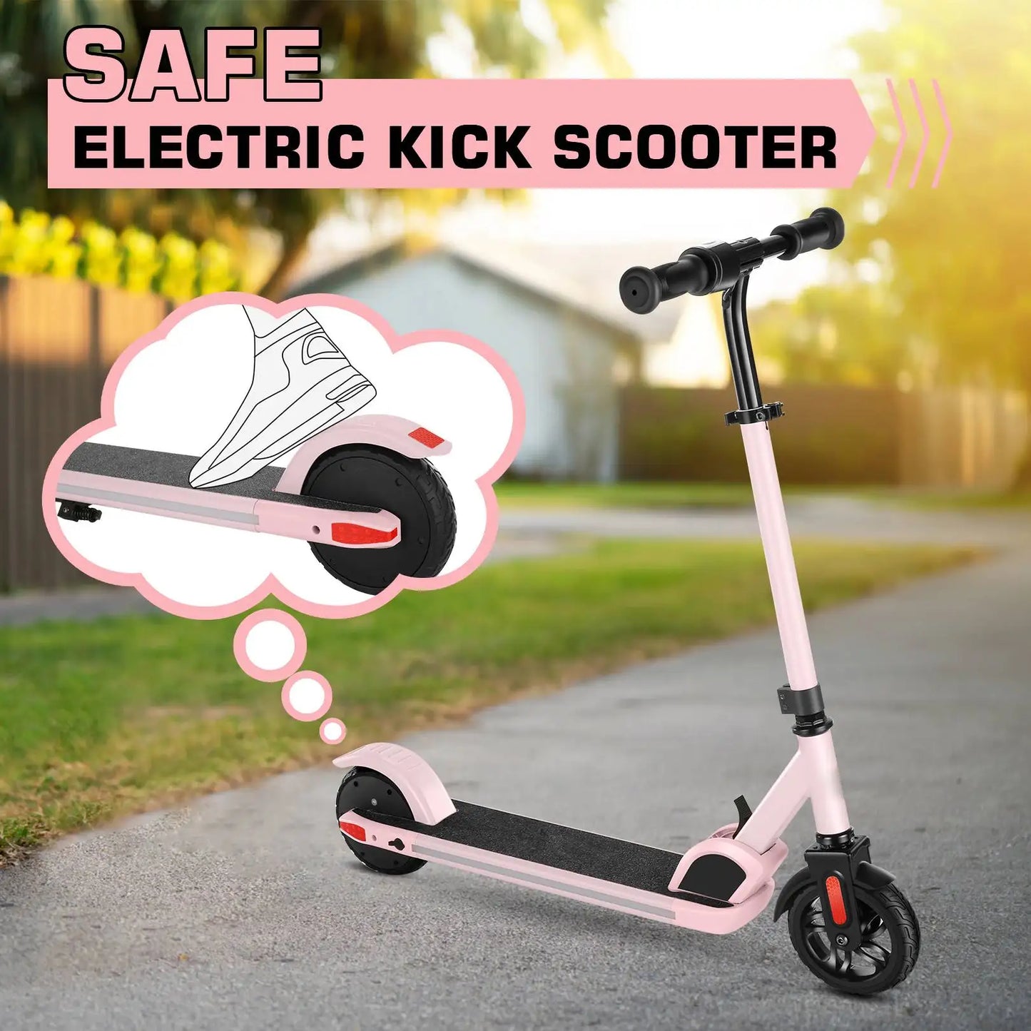 Kids 150W Electric Scooter Ages 6 To 12 With LED Display