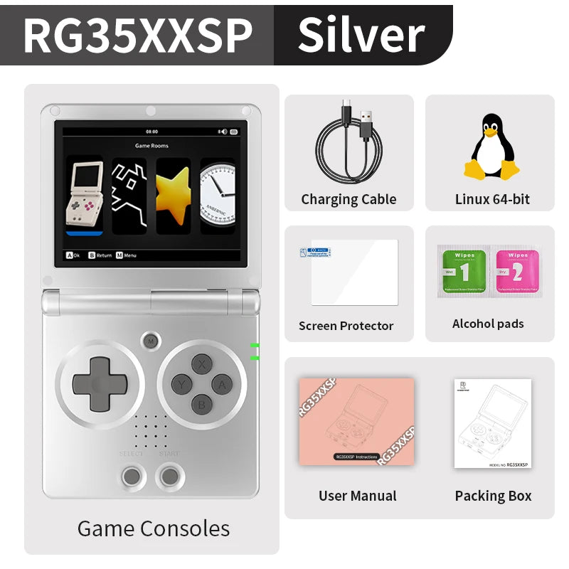 Anbernic RG35XXSP Flip Retro Handheld Console HDMI TV Out