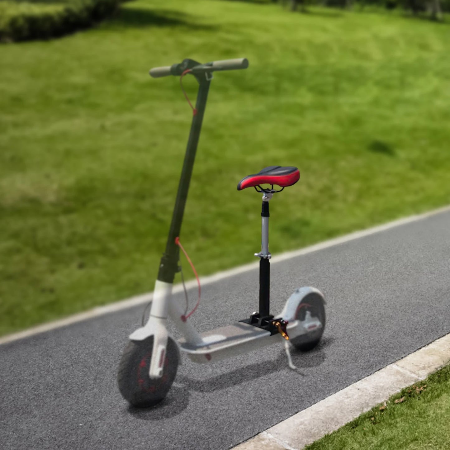 Universal Scooter Seat Cushion Saddle Foldable Height Chair Adjustable Shock Absorption Electric Scooter Folding Saddle Seats