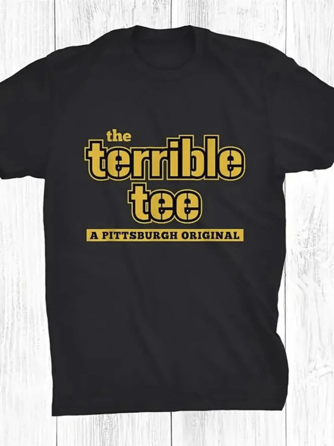 Pittsburgh football style cartoon 1pc 100 cotton casual Mens T-shirt round neck cotton short sleeved T-shirt holiday gift