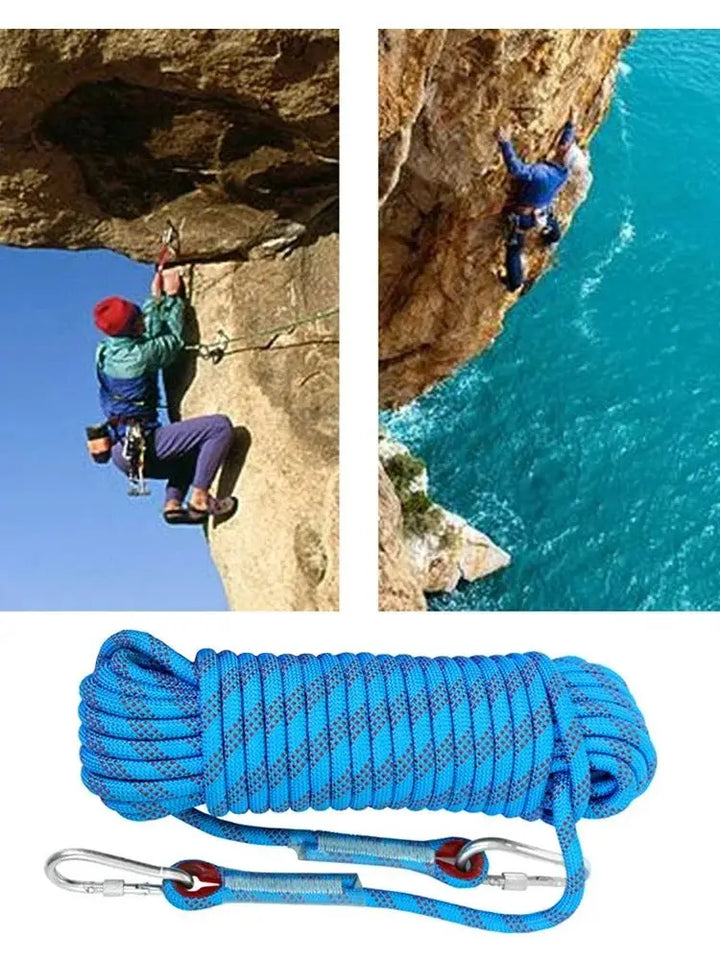 10m Outdoor Rock Climbing Escape Rope 12mm Diameter Safety Survival Cord Climbing Rope Safety Survival Cord Rock Climbing Rope 3