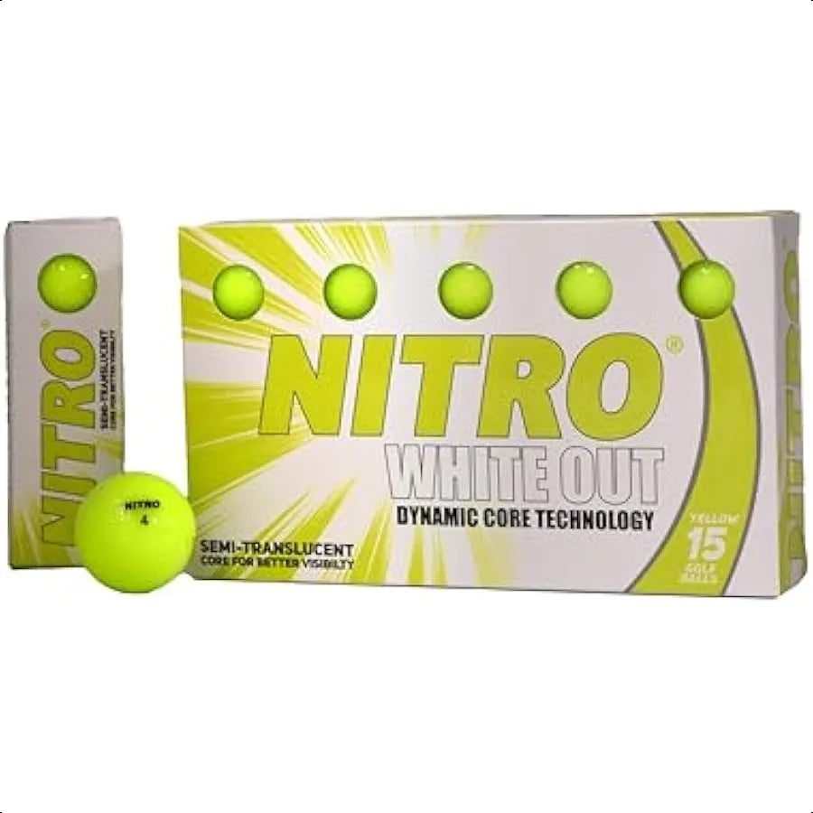 Nitro Golf Balls 15 Pack Peak Performance White Out