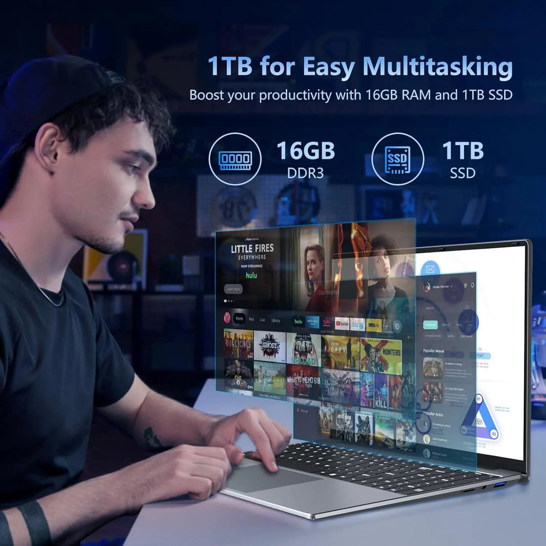 15.6 inch Potrable Laptop Computer Windows 11 Pro Intel Core i9 10980HK Gaming Laptop 16GB RAM 512GB 1/2TB SSD Notebook PC Gamer