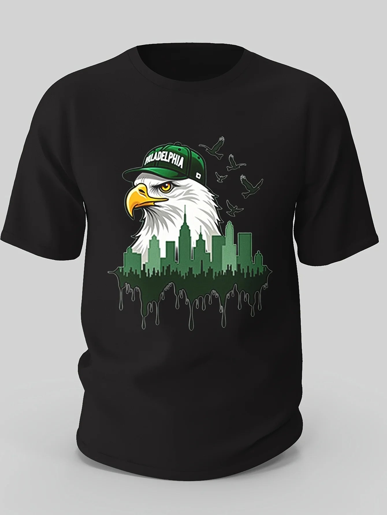 Vintage Philadelphia Football_00001-T-shirt Funny pattern, four seasons can wear 220g