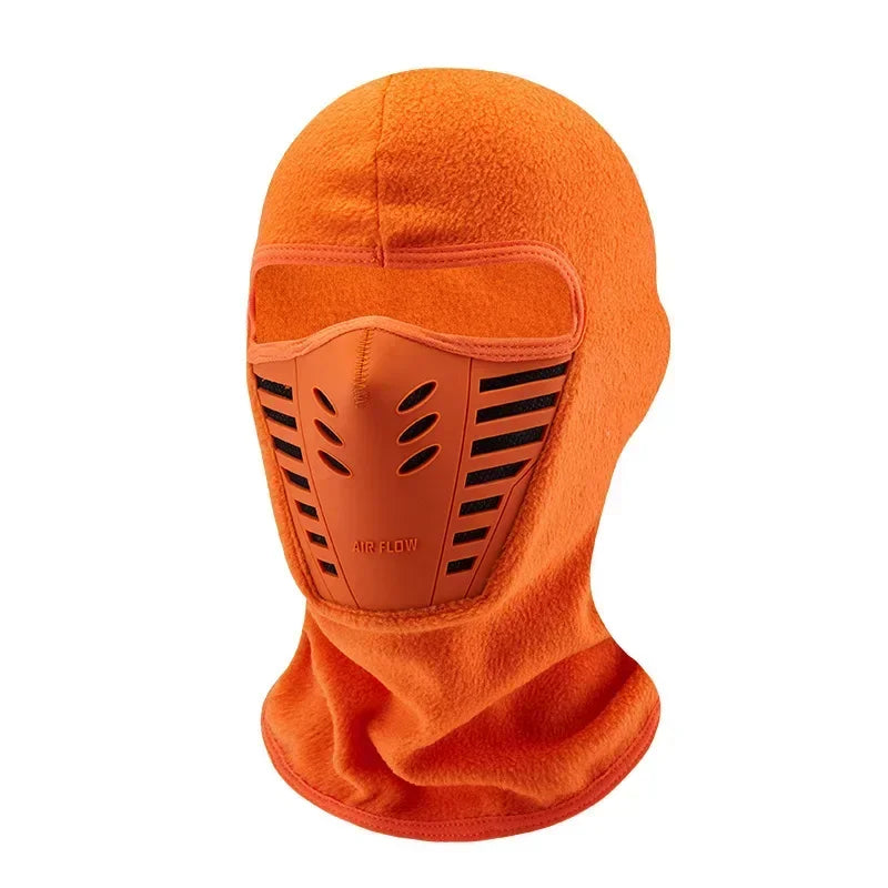 Winter Windproof Dustproof Face Shield Fleece Motorcycle Mask Thermal Neck Full Face Mask Keep Warm Riding Balaclava Biker Ski