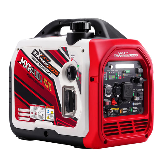 4KW Portable Dual Fuel Generator Inverter LPG/Gas Bluetooth E-Start 58dB Portable Power Generator