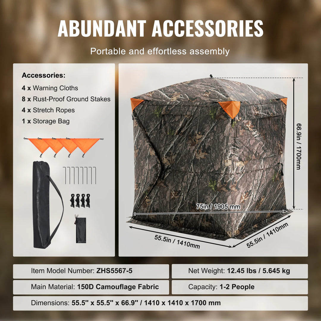SucceBuy 270 See Through Hunting Blind For 2 3 Person