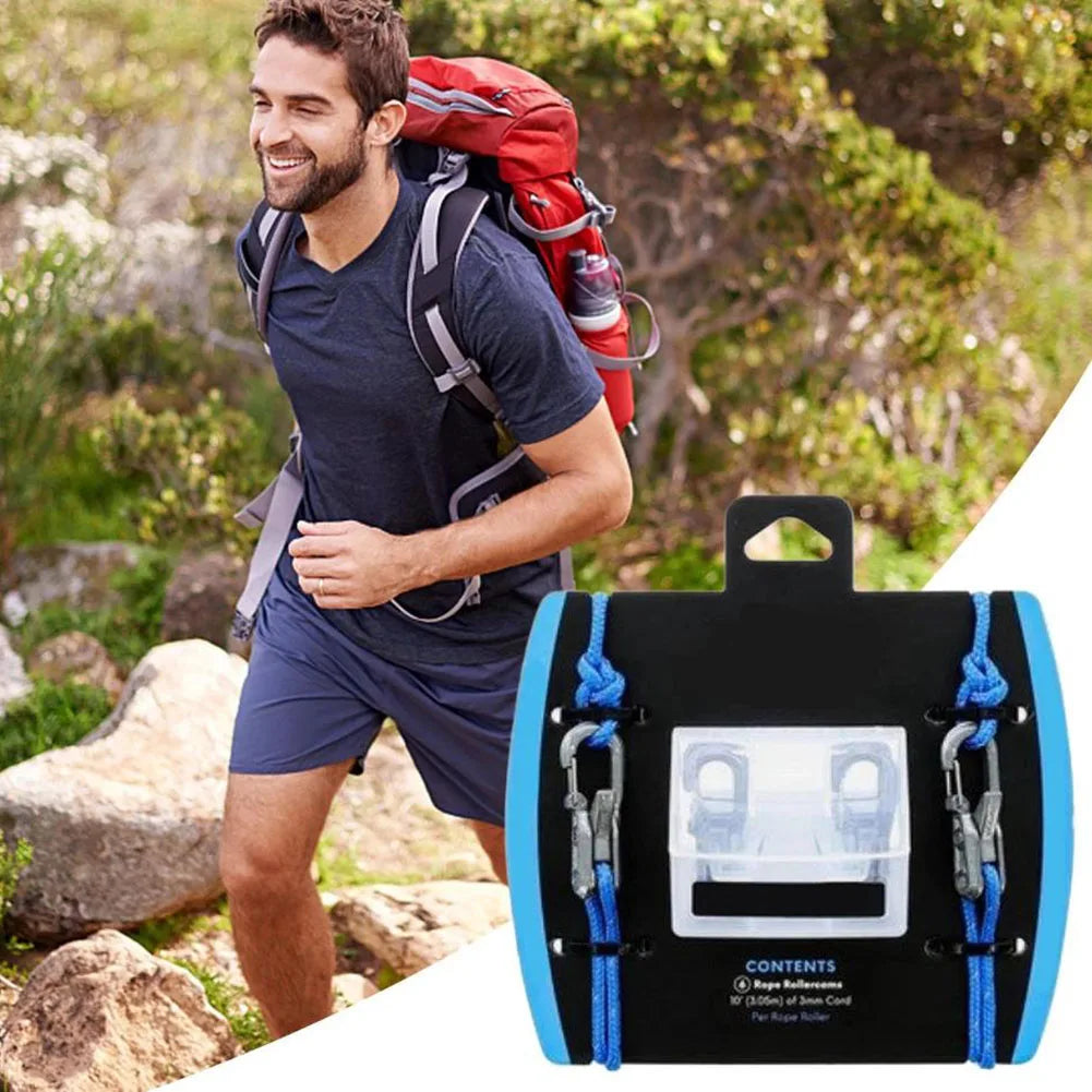 Rope Tension Adjuster Wear Resist Ultralight Tent Guyline Tool Climbing Rope Adjust Equipment for Camping Hiking Multitools