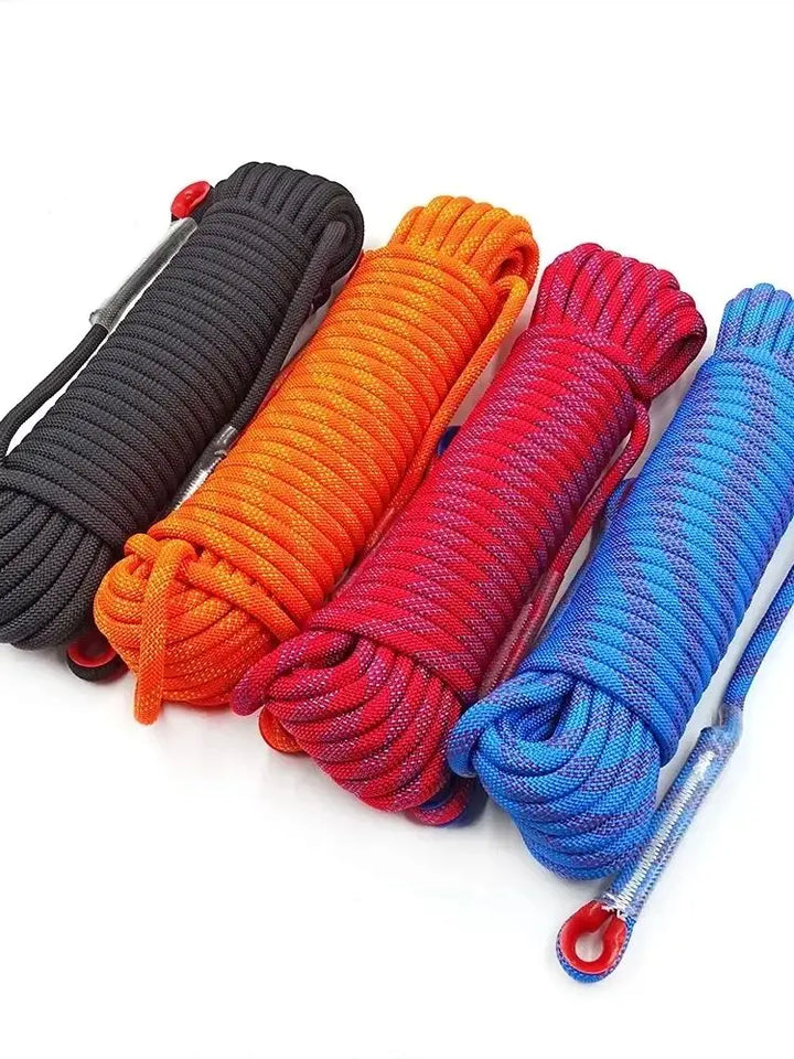 10m Outdoor Rock Climbing Escape Rope 12mm Diameter Safety Survival Cord Climbing Rope Safety Survival Cord Rock Climbing Rope 3