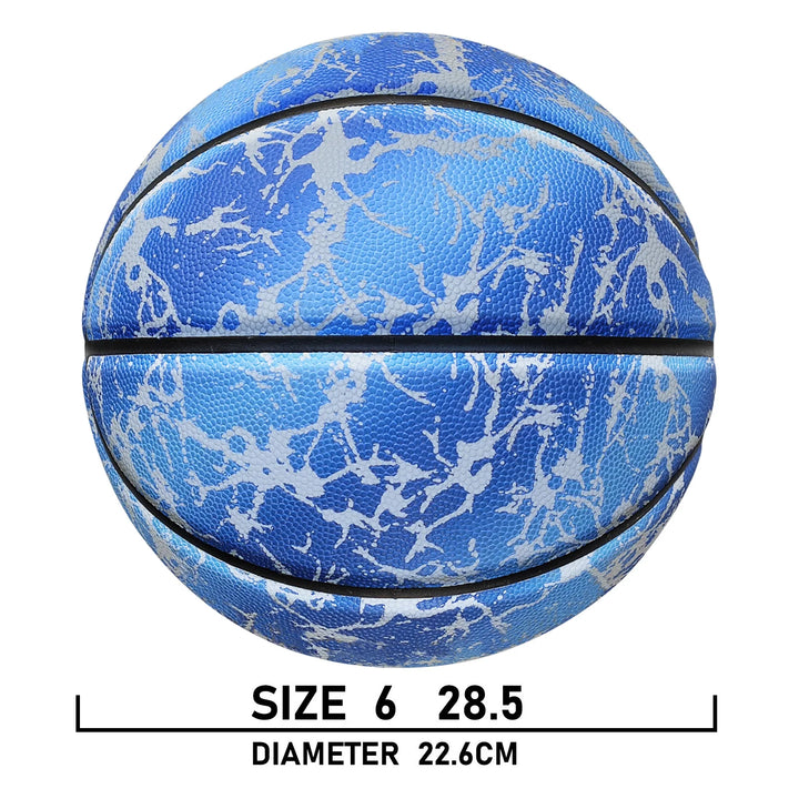 Glowing Basketball Leather Luminous Wear-Resistant Ball Size 5/6/7-27.5/28.5/29.5'' For Youth,In&Outdoor Basketball Night Game