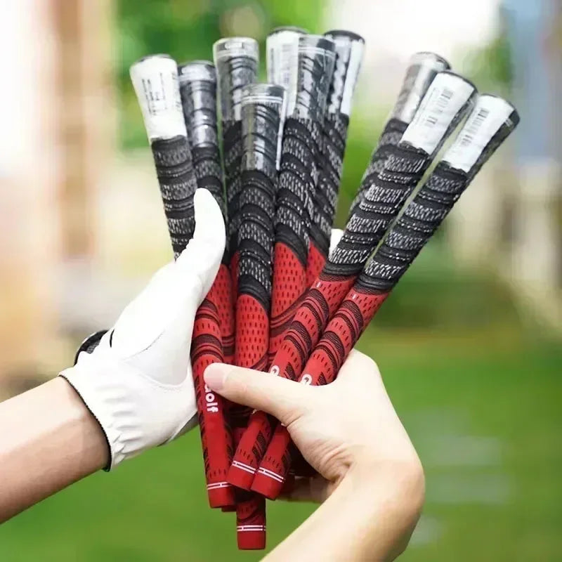 5/13 PCS Golf Putter Grips Men's Rubber Golf Grips Cotton Yarn Golf Club Grips Iron and Wood Standard/Midsize Grip Universal