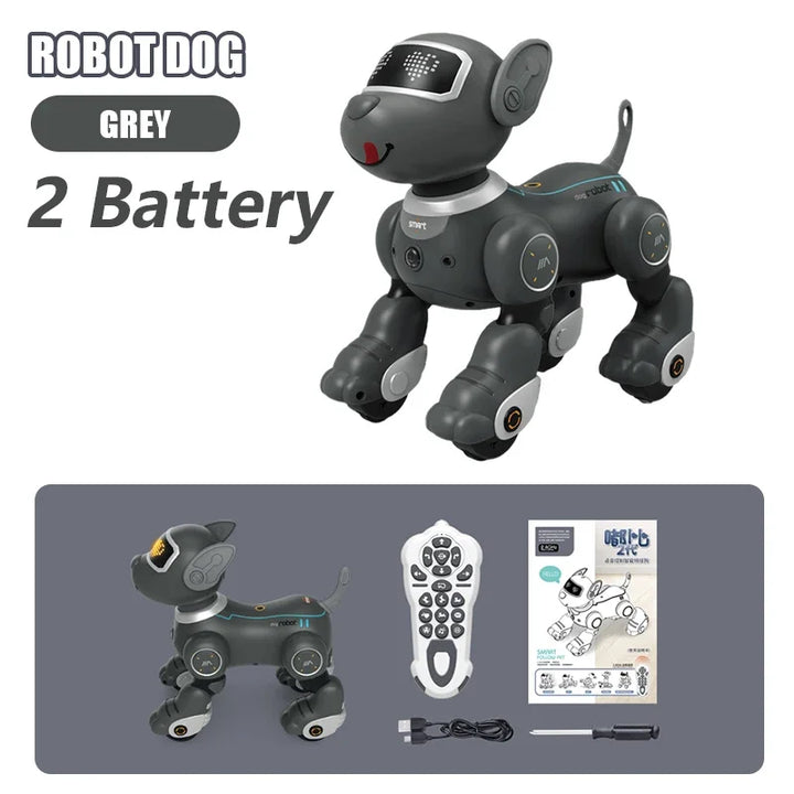 Funny RC Robot Electronic Dog Stunt Puppy Voice Command Programmable Touch-sense Music Song Robots Dogs for Children's Toys Kids