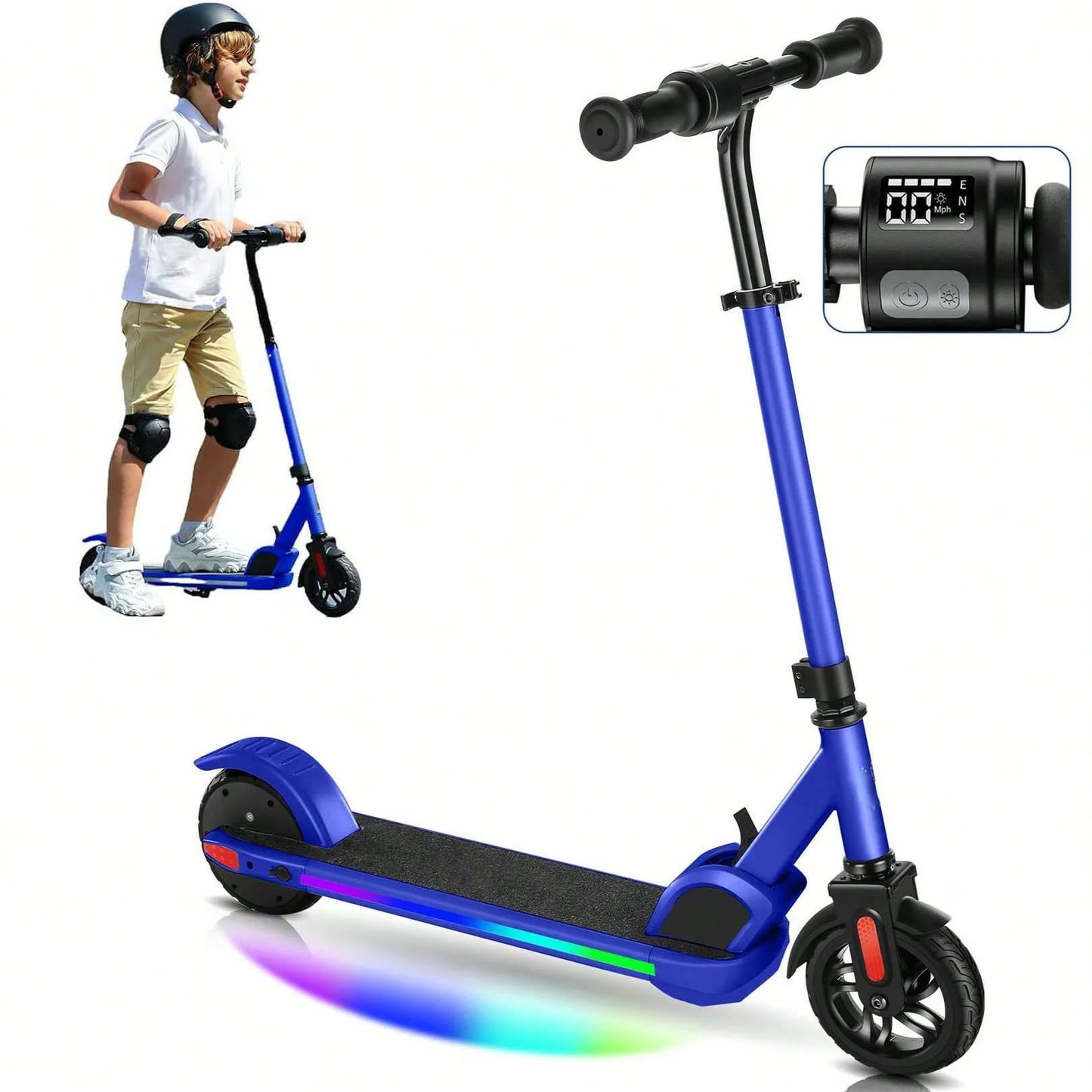 Kids 150W Electric Scooter Ages 6 To 12 With LED Display