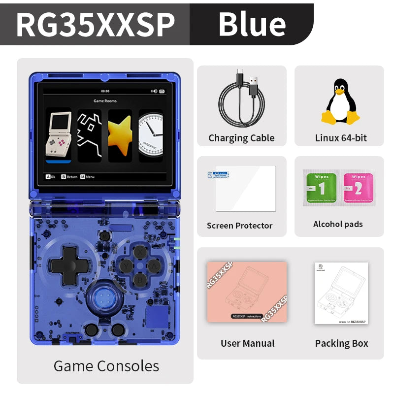 Anbernic RG35XXSP Flip Retro Handheld Console HDMI TV Out
