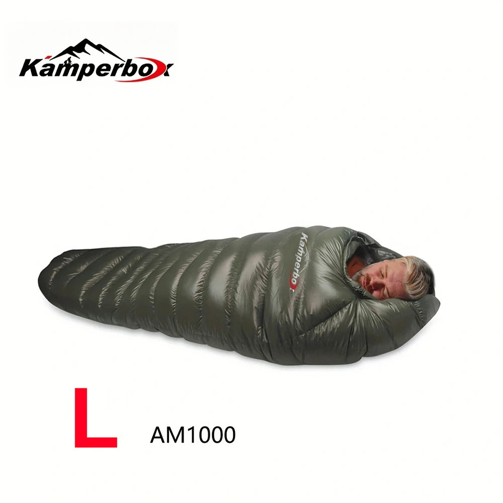 Down Sleeping Bag Winter Camping Sleeping Bag Kamperbox Cold Temperature Winter Sleeping Bag