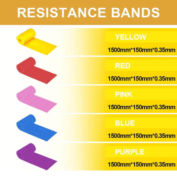 Resistance Bands for Working Out,Free Elastic and Exercise Bands Set for Suitable for Rehab, Yoga, Pilates, Gym, Home Exercise