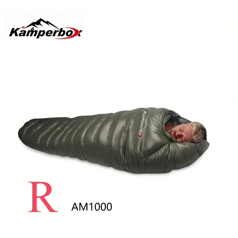 Down Sleeping Bag Winter Camping Sleeping Bag Kamperbox Cold Temperature Winter Sleeping Bag