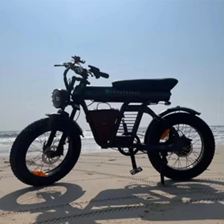 1200W adult electric bicycle, 48v20ah 20 inch tires, 32MPH outdoor commuting electric bicycle, with front and rear turn signals