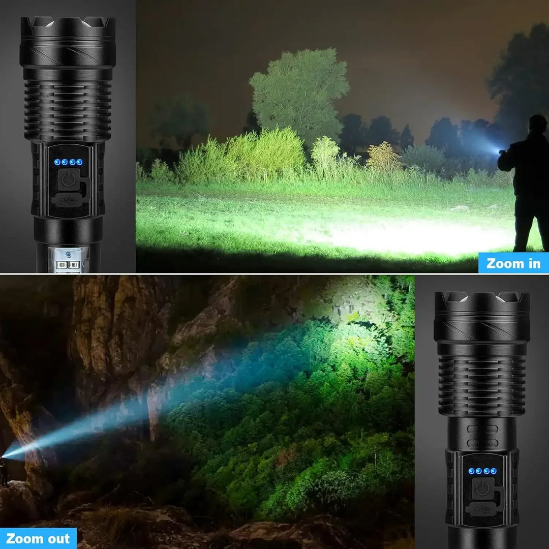 Strong Light Flashlight Charging, Long Endurance, Outdoor Multifunctional Long-range Illumination, Flashlight with Work Light