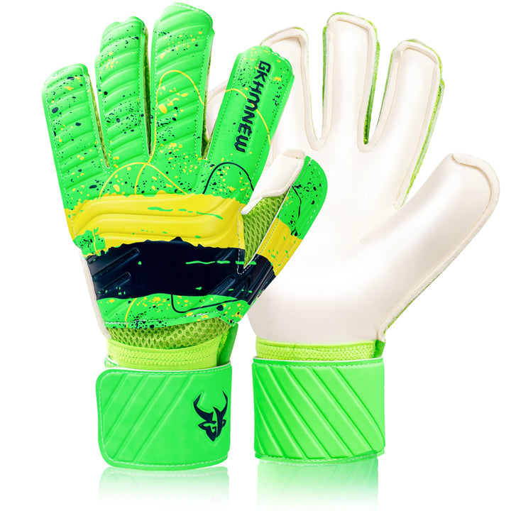 Goalkeeper Gloves for Adult & Youth – Soccer Goalie Gloves, Strong Latex Grip, Double Wrist Support & Breathable Mesh