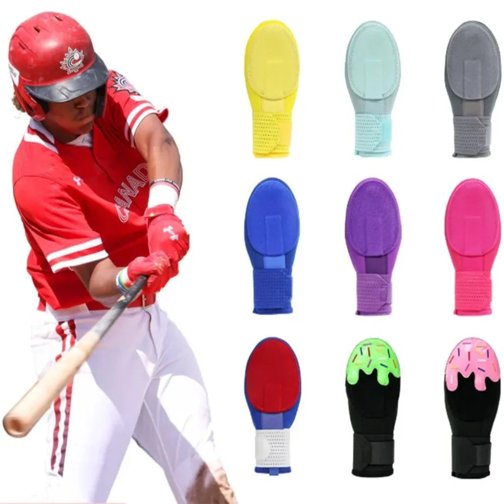 Icecream Baseball Sliding Mitt Glove Universal Left Right Protective Glove Compression Strap Adjustable Wrist Softball Glove