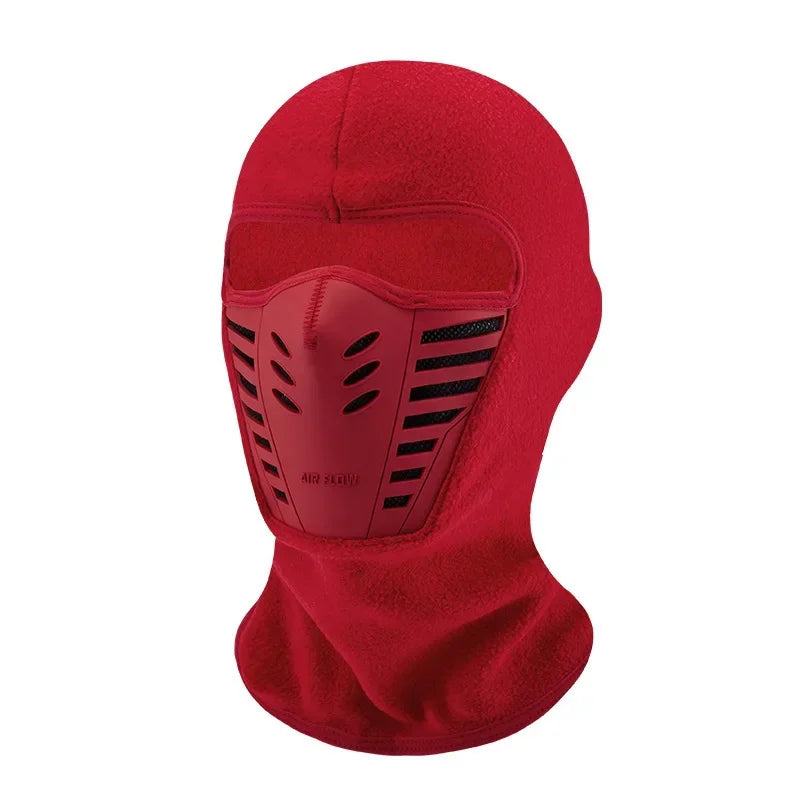 Winter Windproof Dustproof Face Shield Fleece Motorcycle Mask Thermal Neck Full Face Mask Keep Warm Riding Balaclava Biker Ski