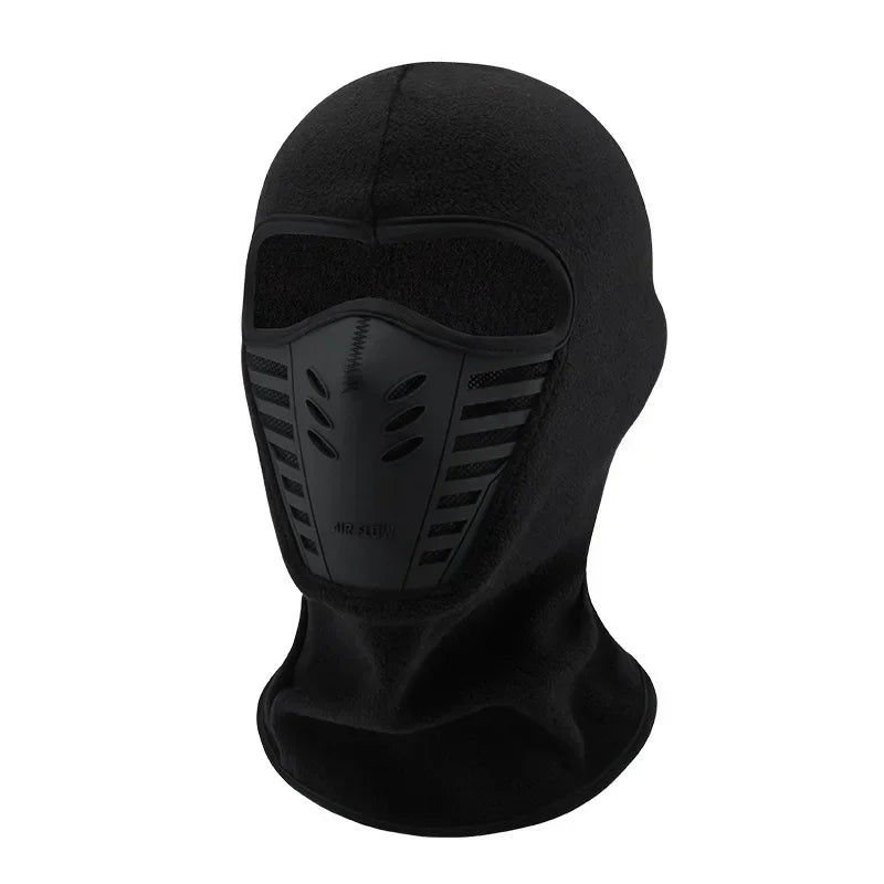 Winter Windproof Dustproof Face Shield Fleece Motorcycle Mask Thermal Neck Full Face Mask Keep Warm Riding Balaclava Biker Ski