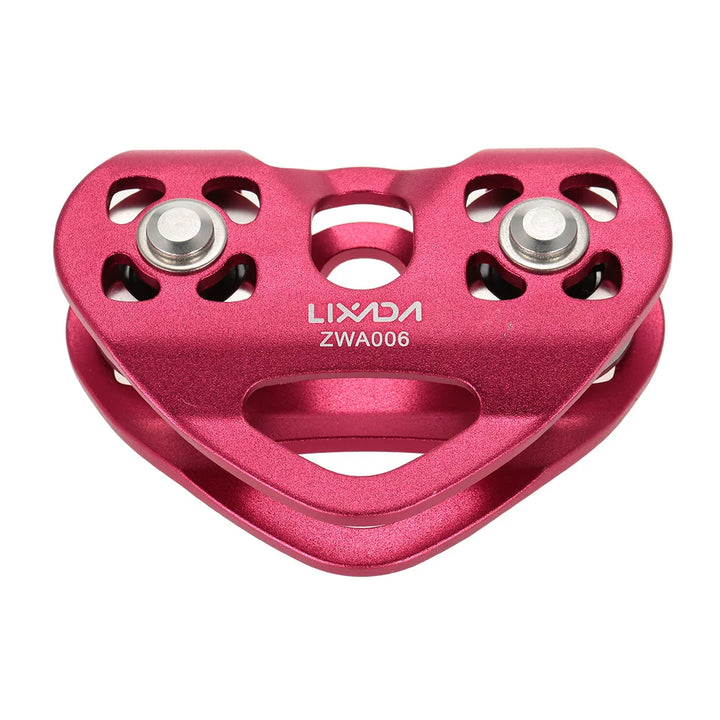 Cable Trolley Trolley Lixada 30kN Cable Trolley Pulley with Ball Bearing Climbing Caving Aloft Work  Zipline Cable Trolley