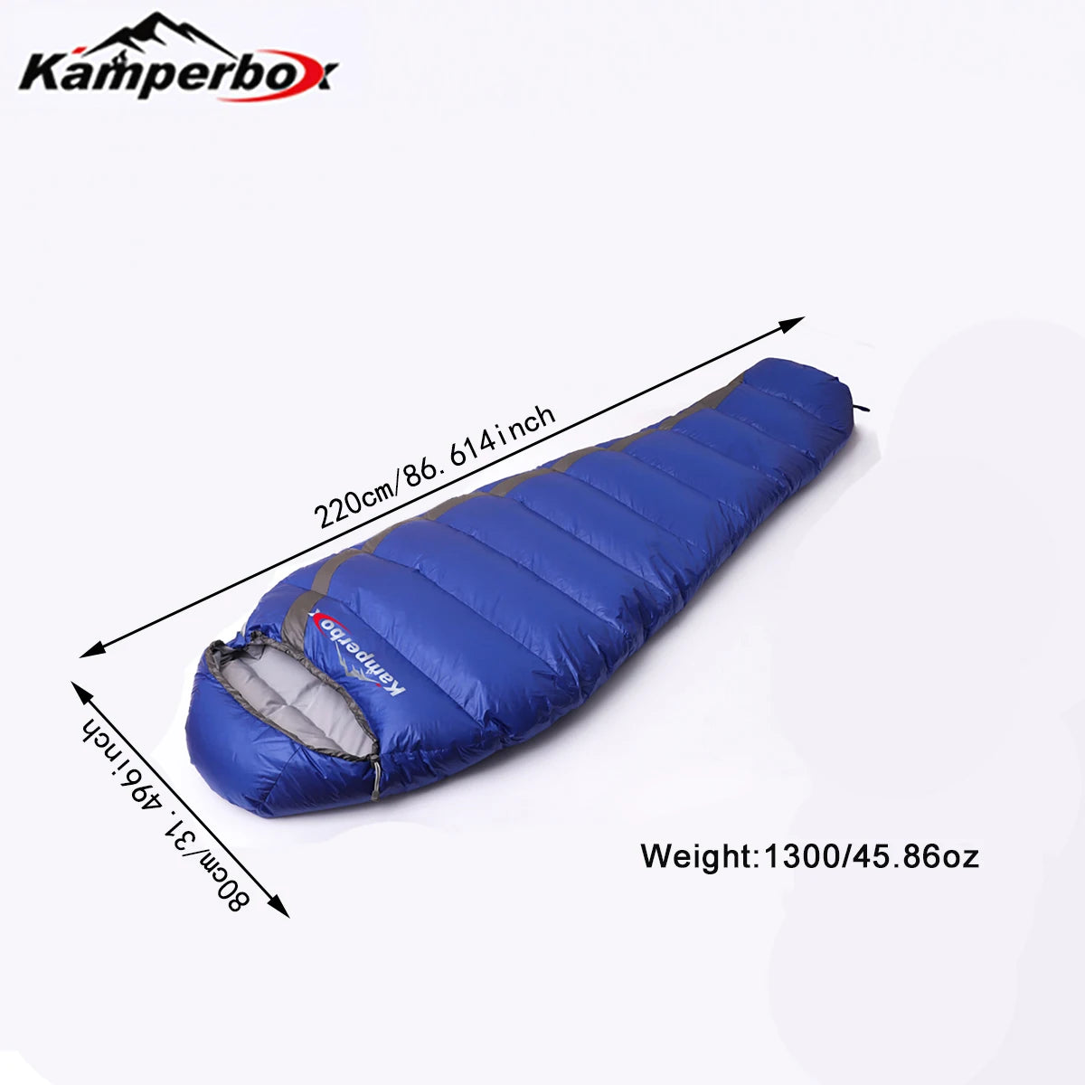 Kamperbox Down Sleeping Bag Ultralight Sleeping Bag ,Winter Sleeping Bag Camping Equipment Lightweight Sleeping Bag Camping