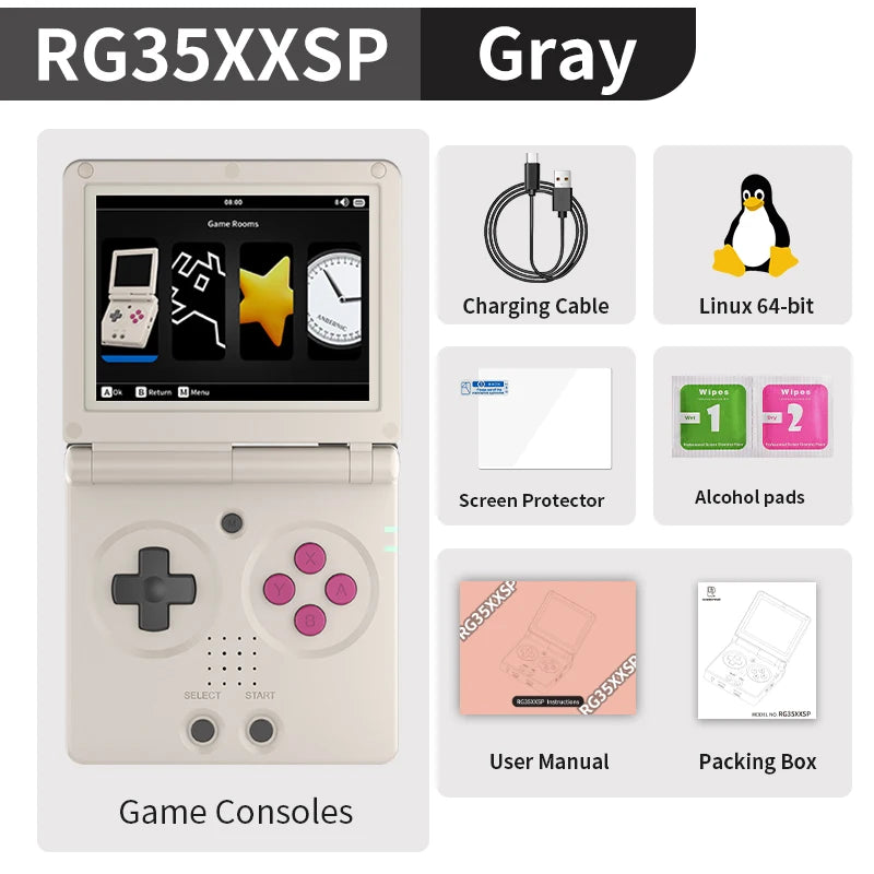 Anbernic RG35XXSP Flip Retro Handheld Console HDMI TV Out