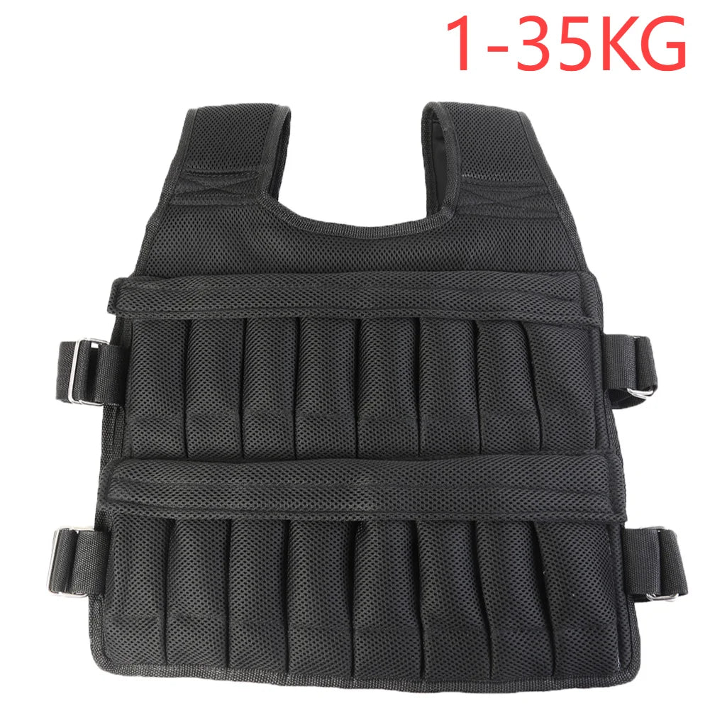Loading Weighted Vest Adjustable Weight Training Exercise Jacket Sand Clothing Boxing Fitness Equipment (Excluding steel plates)