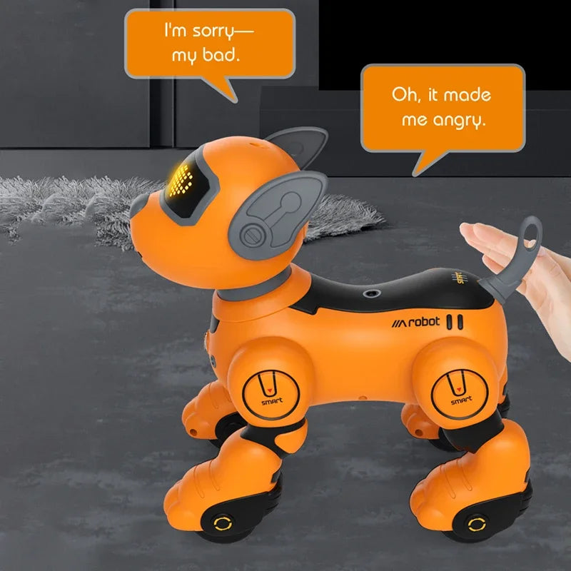 Funny RC Robot Electronic Dog Stunt Puppy Voice Command Programmable Touch-sense Music Song Robots Dogs for Children's Toys Kids