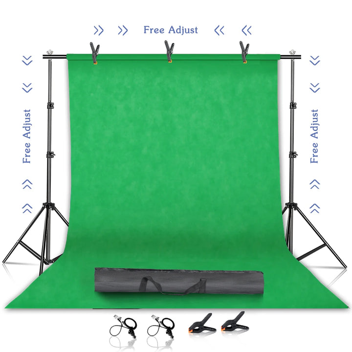 Background Stand Kit Support System Backdrops With Adjustable Stand for Photography Photo Studio Chromakey Green Screen Frame