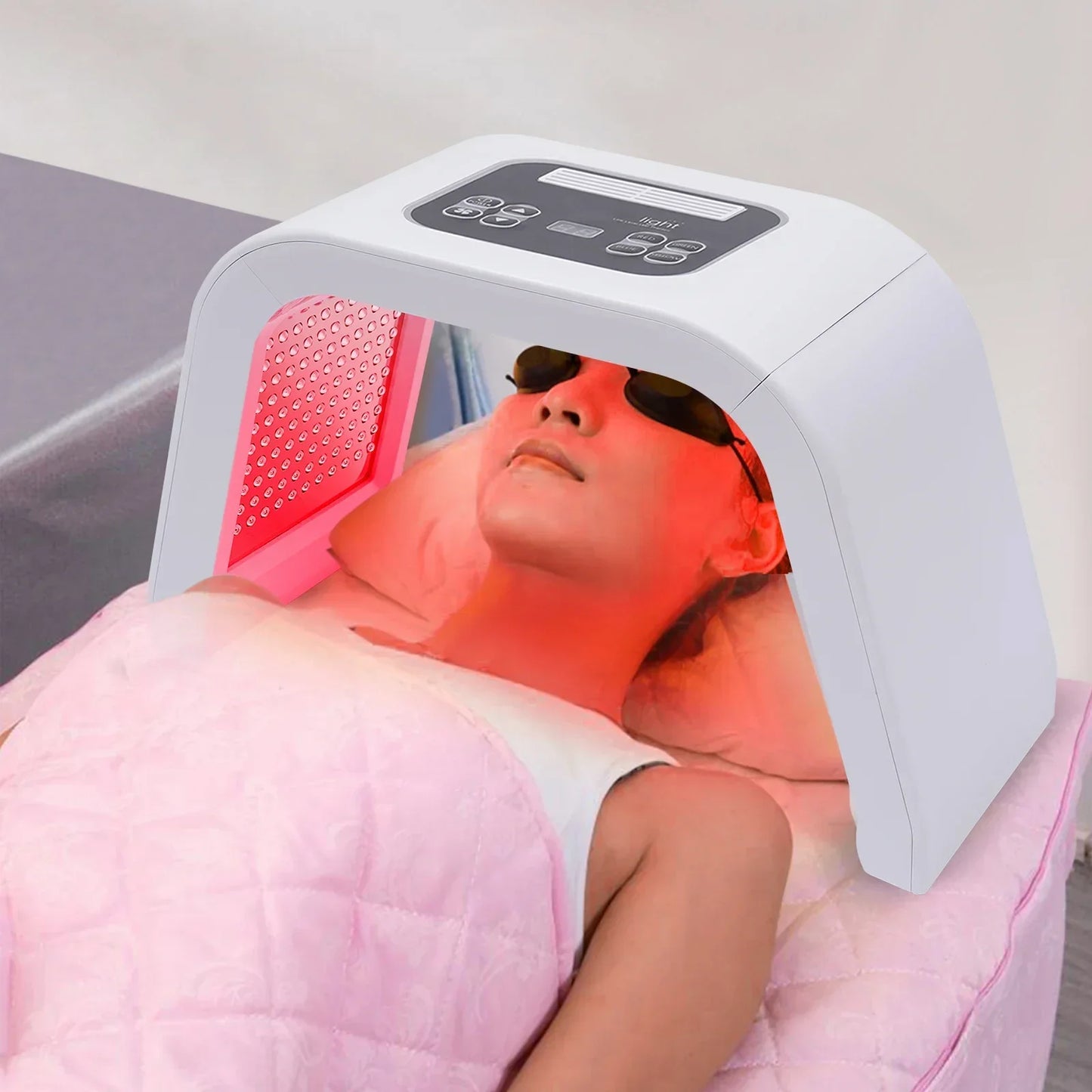 US Stock 7in1 LED Face Mask Light Therapy, 7Color LED Light Therapy for Face, Beauty Equipment for Skin Care AC100V-240V 50-60Hz
