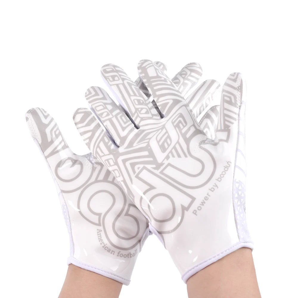 Rugby gloves, breathable and high elasticity Velcro, adjustable wrist, baseball sports gloves