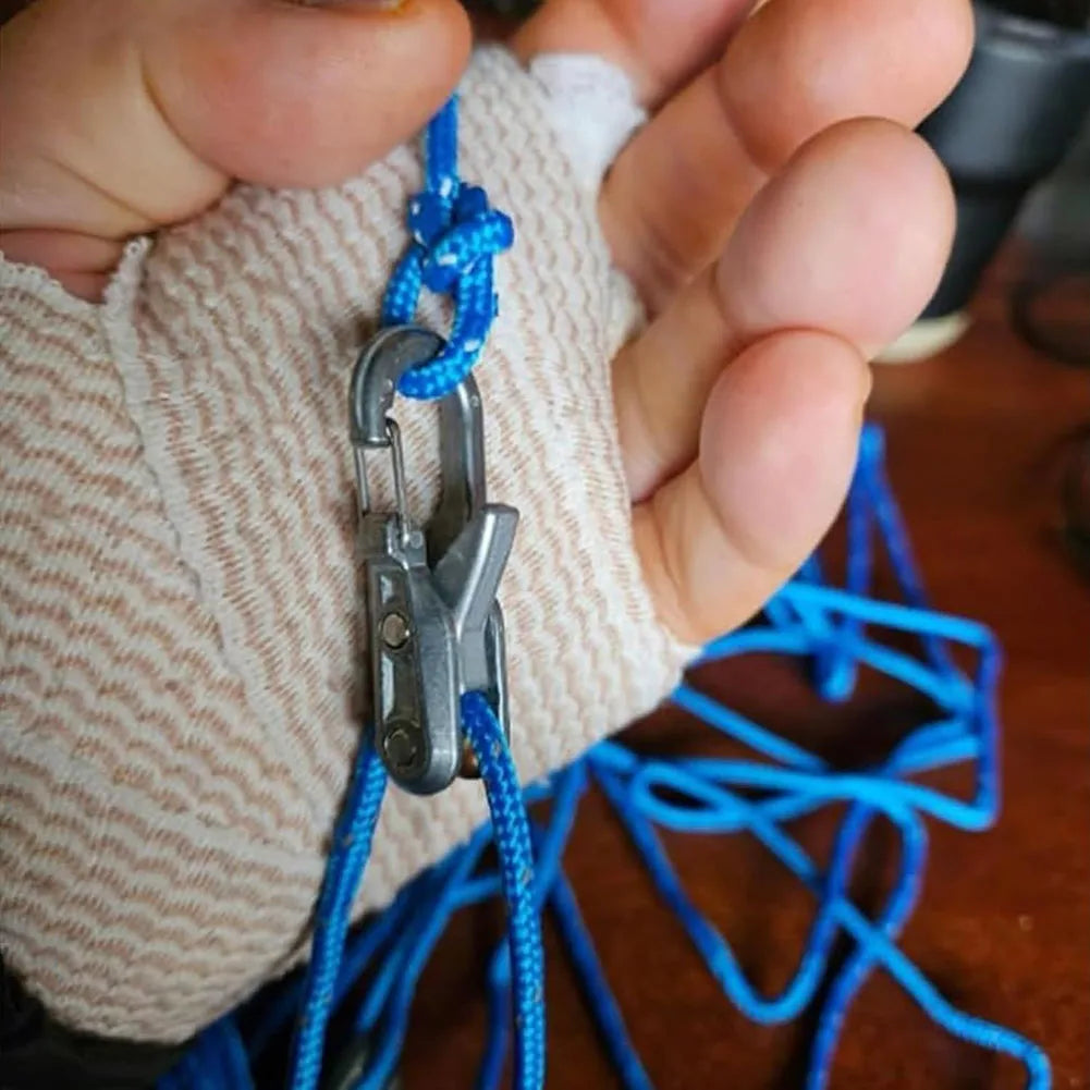 Rope Tension Adjuster Wear Resist Ultralight Tent Guyline Tool Climbing Rope Adjust Equipment for Camping Hiking Multitools