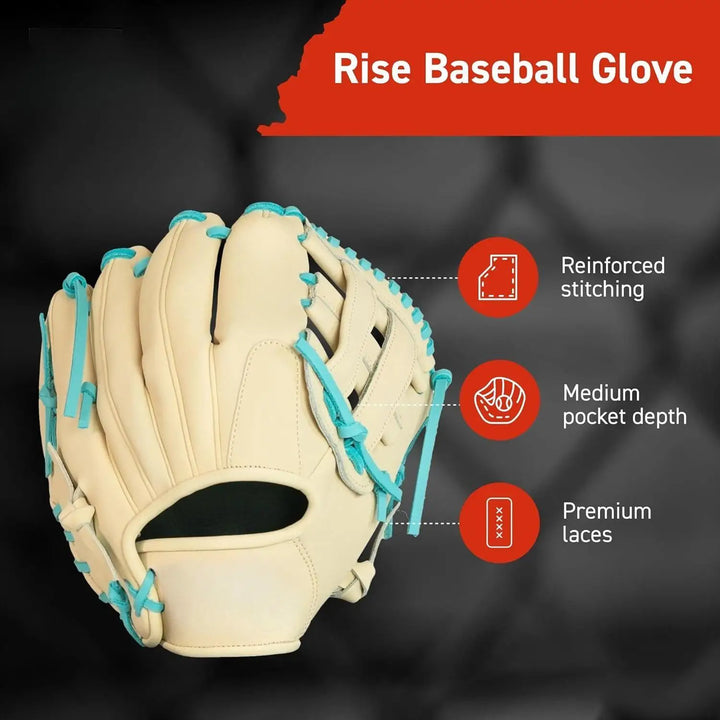 Baseball Glove for Youth & Little Leagues, Age 8-12, Infield & Outfield, 11.5", H-Web, Easy Break-in, Narrow Fit & Lightweight
