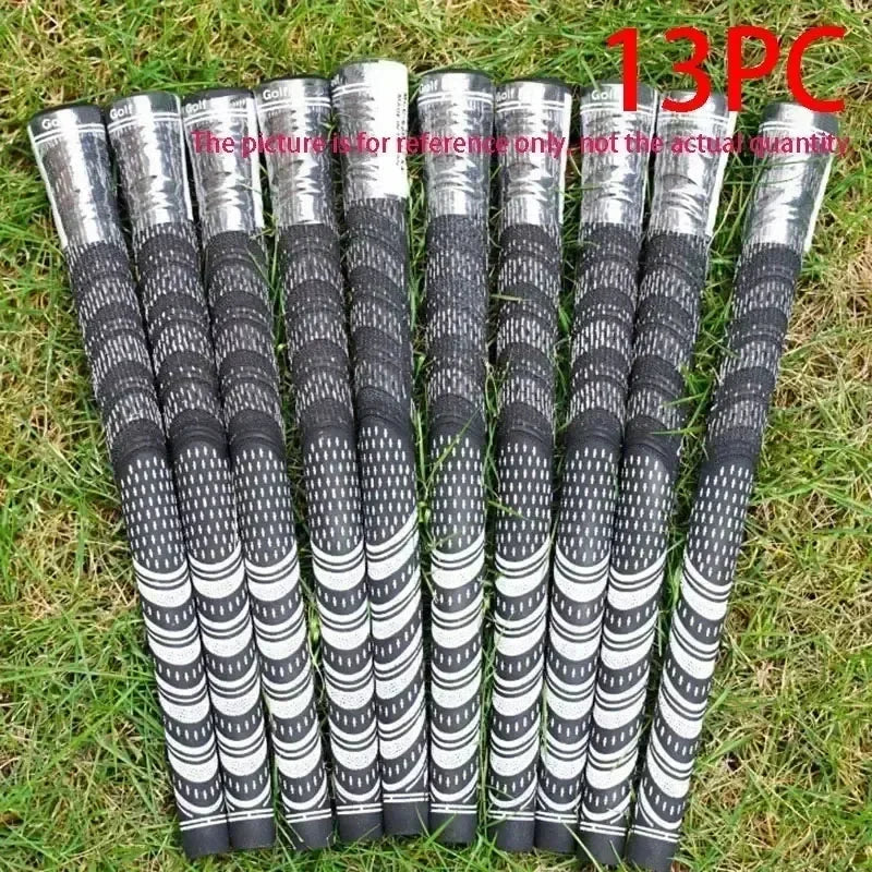 5/13 PCS Golf Putter Grips Men's Rubber Golf Grips Cotton Yarn Golf Club Grips Iron and Wood Standard/Midsize Grip Universal