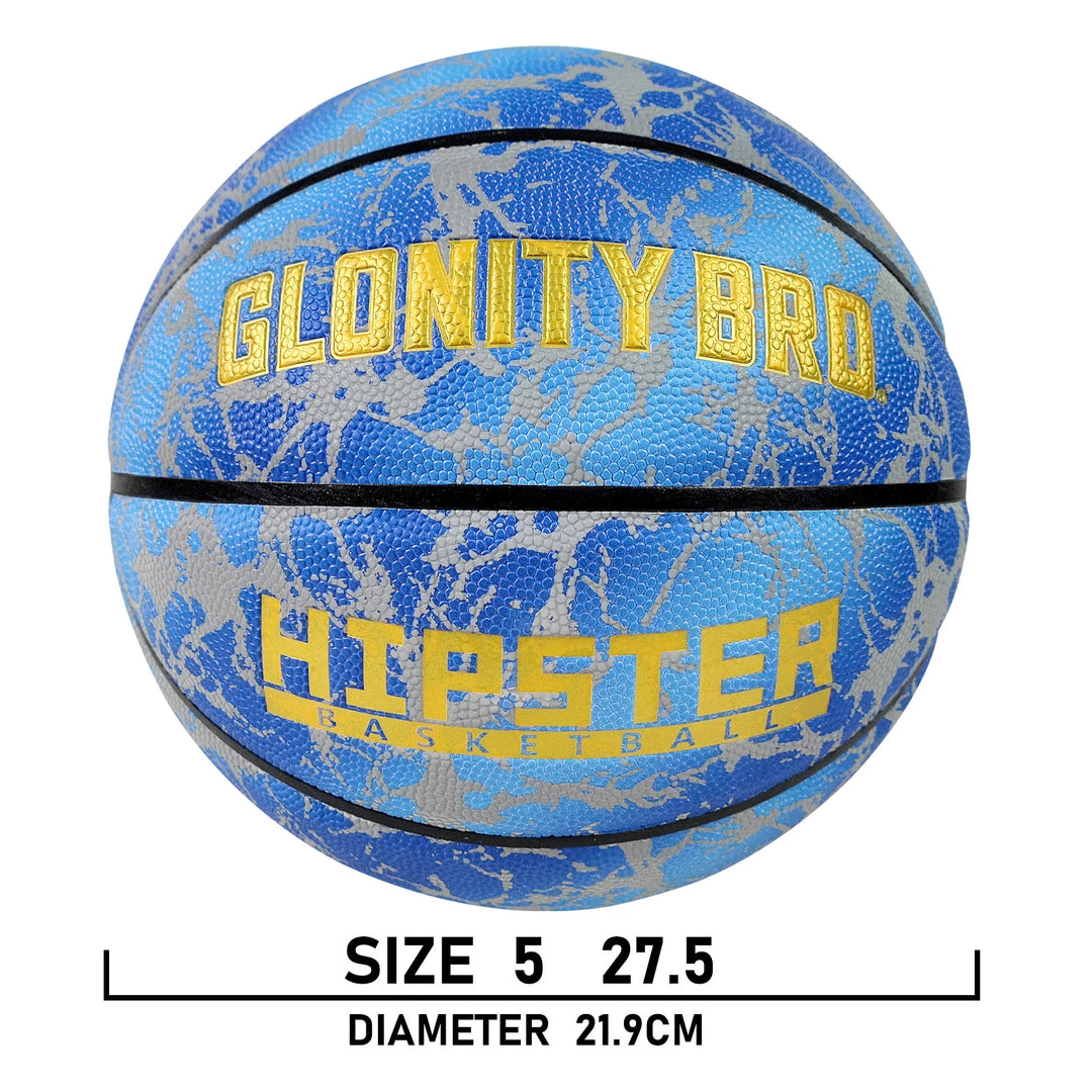Glowing Basketball Leather Luminous Wear-Resistant Ball Size 5/6/7-27.5/28.5/29.5'' For Youth,In&Outdoor Basketball Night Game