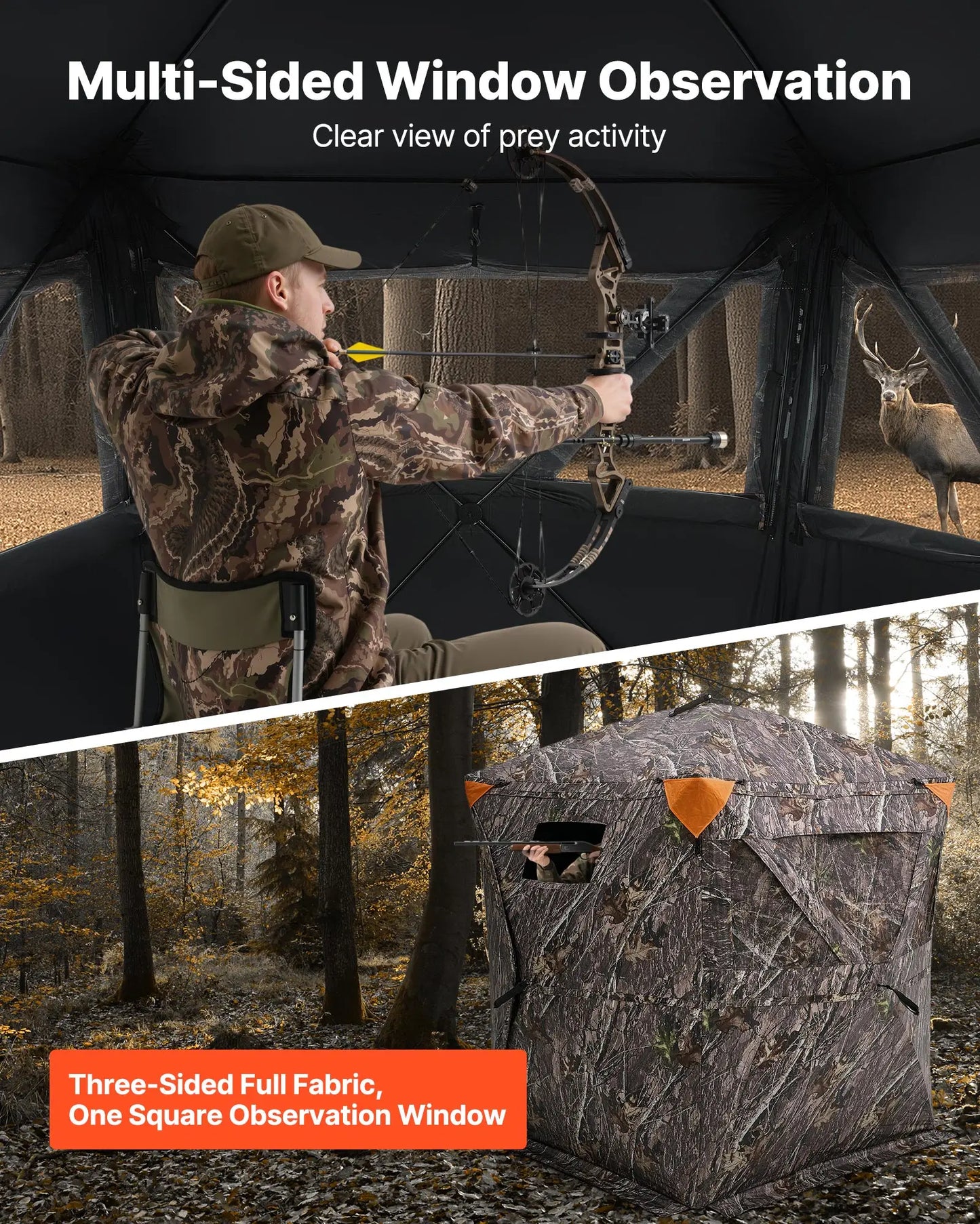 SucceBuy 270 See Through Hunting Blind For 2 3 Person