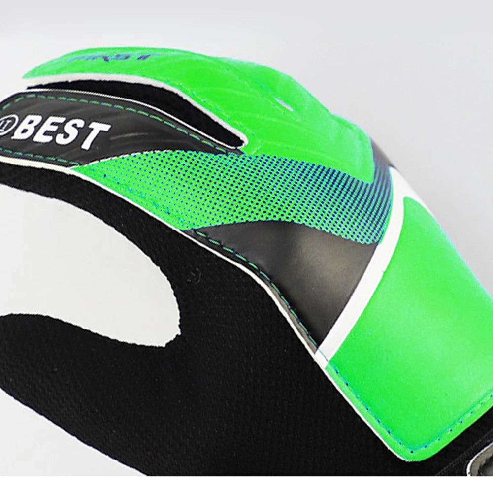Football Gloves Latex Support Football Goalkeeper Gloves Full Finger Protection Anti-Slip Waterproof Breathable for Kids Adults