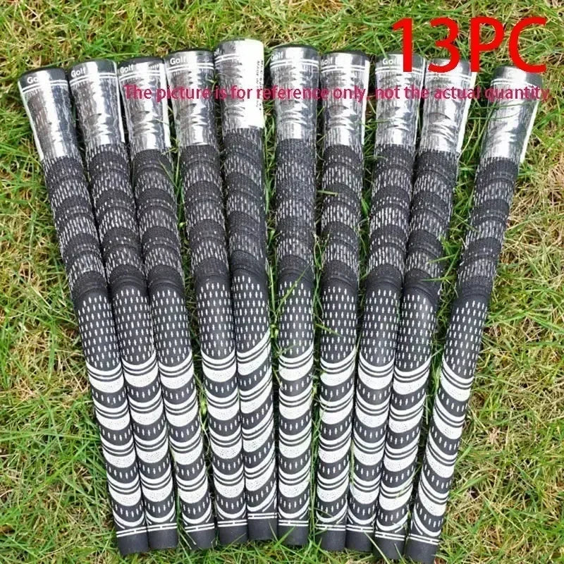5/13 PCS Golf Putter Grips Men's Rubber Golf Grips Cotton Yarn Golf Club Grips Iron and Wood Standard/Midsize Grip Universal