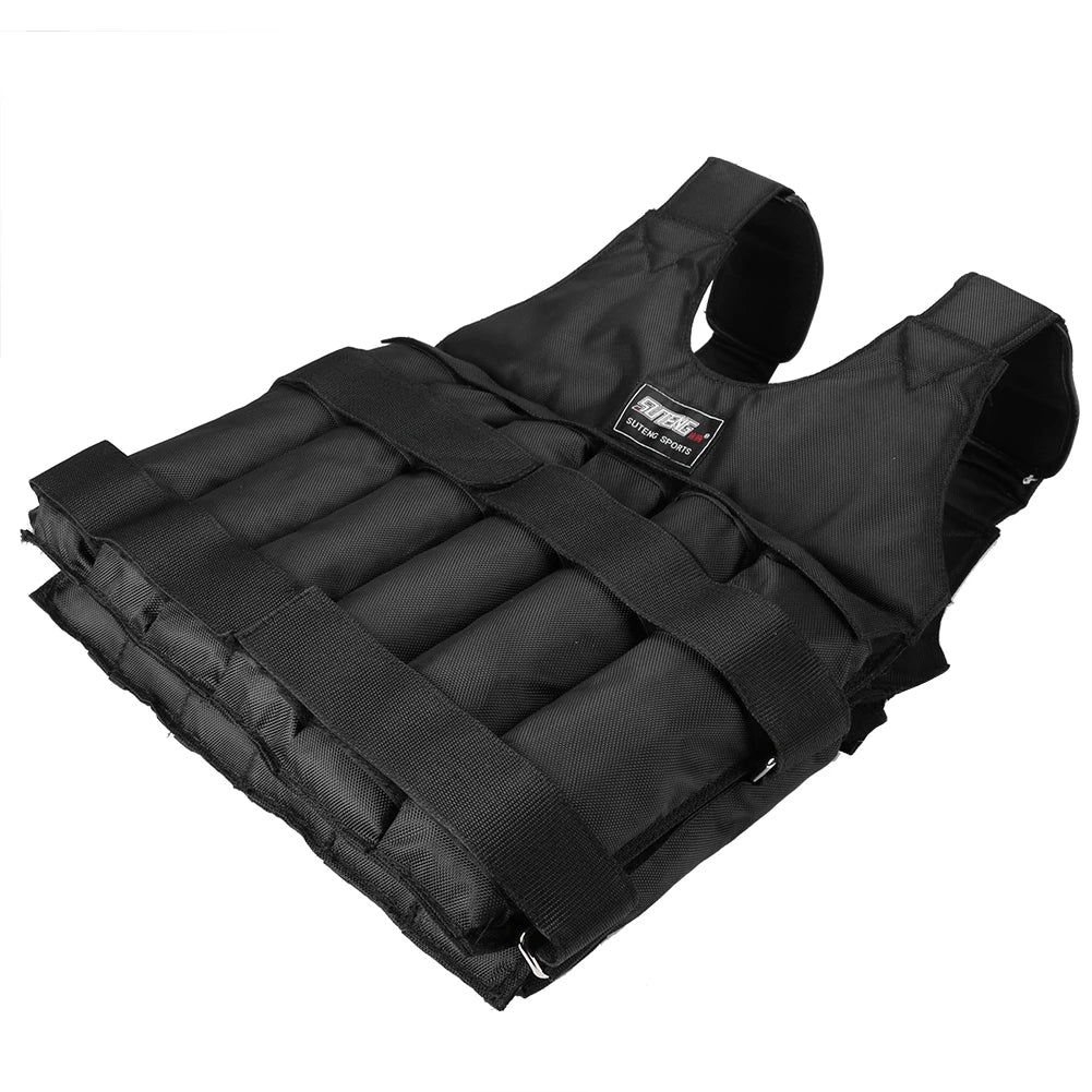 Loading Weighted Vest Adjustable Weight Training Exercise Jacket Sand Clothing Boxing Fitness Equipment (Excluding steel plates)