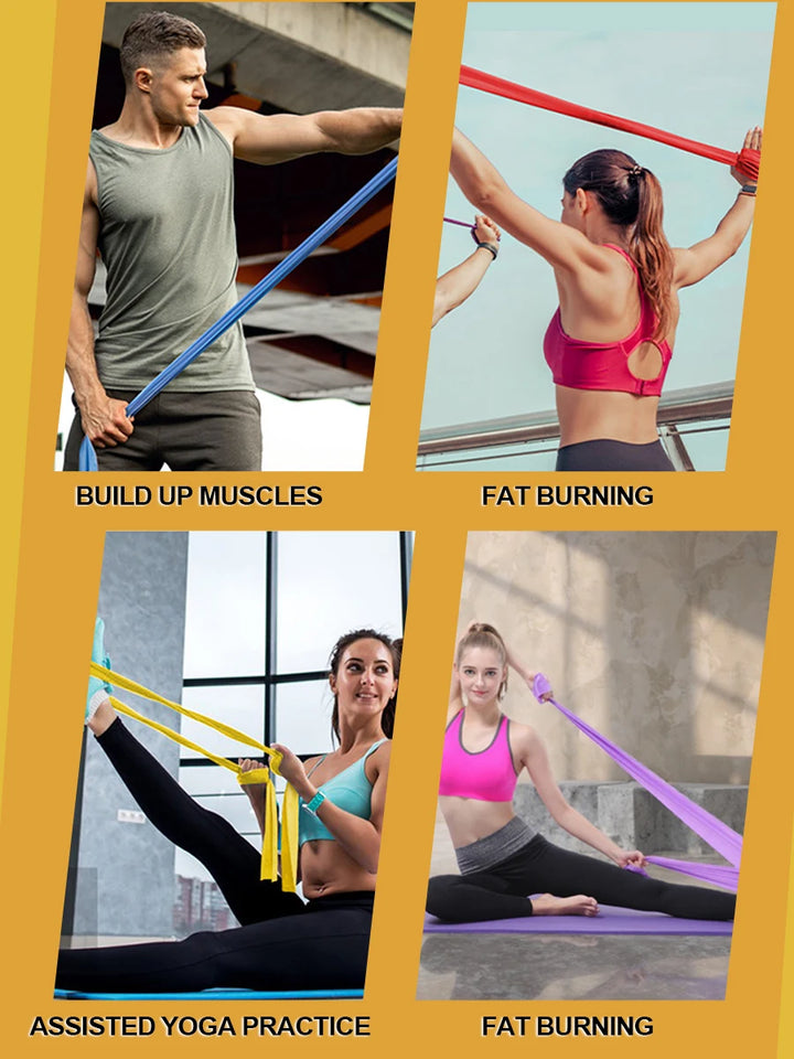 Resistance Bands for Working Out,Free Elastic and Exercise Bands Set for Suitable for Rehab, Yoga, Pilates, Gym, Home Exercise